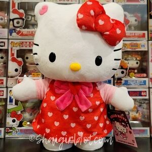 NEW! Hello Kitty 2026 Valentine's Greeter 18-in Self-Standing Plush NWT!